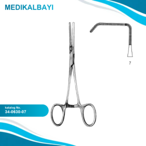 34.0630.07 Yenidoğan & Çocuk Klemp Düz İnce Fig.7 13.5cm