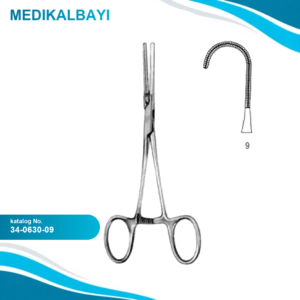 34.0630.09 Yenidoğan & Çocuk Klemp Düz İnce Fig.9 13.5cm