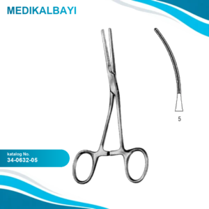 34.0632.05 Yenidoğan & Çocuk Klemp Açılı İnce Fig.5 14cm