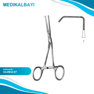 34.0632.07 Yenidoğan & Çocuk Klemp Açılı İnce Fig.7 13.5cm