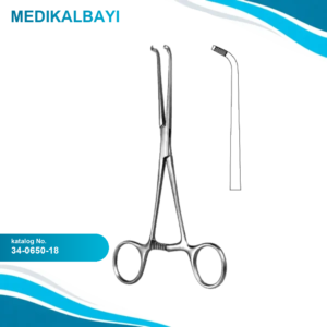 34.0650.18 Javid Karotis Arter Klemp Kısa Eğri 18cm