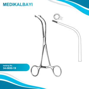 34.0650.19 Javid Karotis Arter Klemp Eğri 19cm