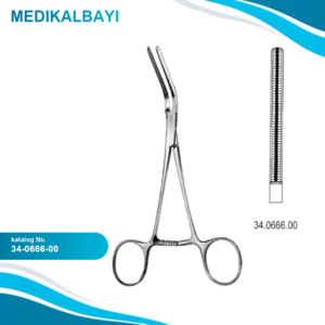 34.0666.00 Dardik Atravmatik Çok Amaçlı Klemp Düz 17cm