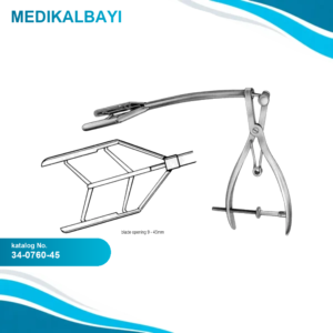 34.0760.45 Gerbode Mitral Kapak Genişletici Forseps 9-45mm