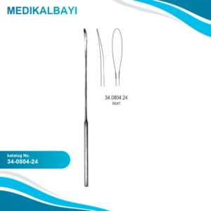 34.0804.24 Schmid Vasküler Spatula Künt 23.5cm