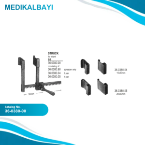 36.0380.00 Struck Sternum Ekartörü Çocuk İçin Komple 70x64x92mm