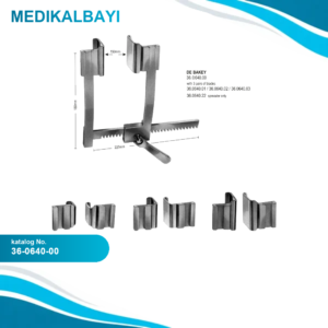 36.0640.00 DeBakey Sternum Ekartörü 150x180x220mm Komple