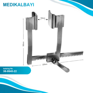 36.0640.22 DeBakey Sternum Ekartörü 180x220mm