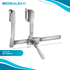 36.7440.01 Finochietto Sternum Ekartörü 36x45mm, 140mm Alüminyum