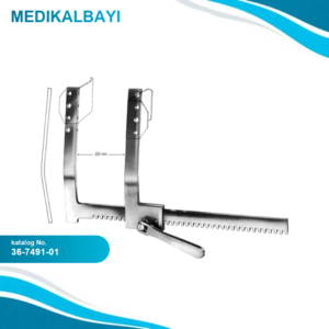 36.7491.01 FINOCHIETTO Sternum Ekartörü Büyük 25cm Alüminyum