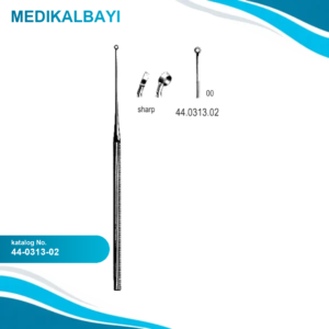 44.0313.02 Buck Kulak Küreti Eğri Keskin, 00, 16.5cm