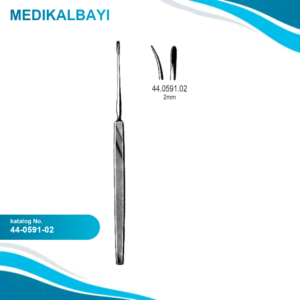 44.0591.02 Lempert Elevatör Eğri 2mm, 19cm