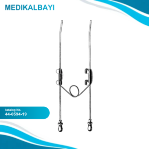 44.0594.19 Shambaugh Yıkama Kanülü Bükülebilir Gümüş 19.5cm