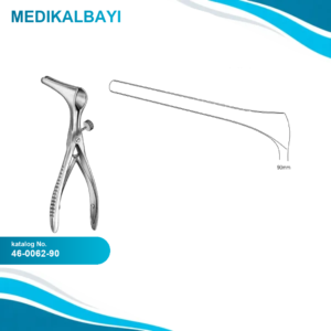 46.0062.90 Killian Burun Spekulumu Yan Vidalı 90mm