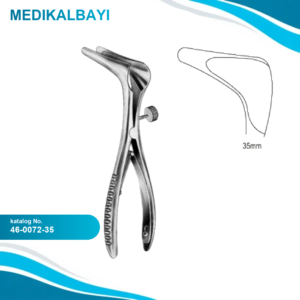 46.0072.35 Cottle Burun Spekulumu Yan Vidalı 35mm 14cm