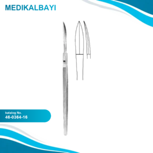 46.0364.16 Fomon Bıçak Künt Eğri 5x28mm, 16cm