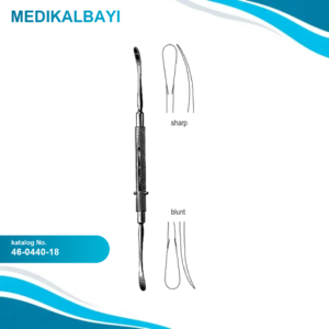 46.0440.18 Freer Septum Elevatör Keskin/Künt 4.5mm, 18cm