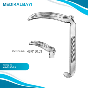 48.0130.03 Dil Basacağı,Davis Boyle Ağız Açacağı İçin Fig.3, 25x75mm