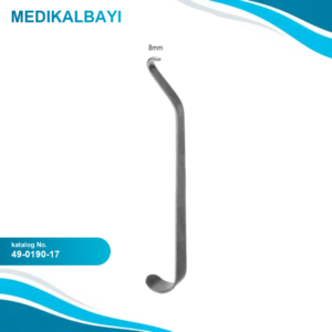 49.0190.17 Alt Çene Kanal Ekartörü 8mm, 17cm