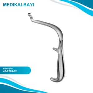 49.0280.02 Ağız İçi Ekartörü Fiber Optik Bağlantılı 23cm