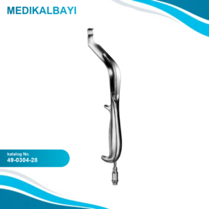 49.0304.28 Ağız İçi Ekartörü L & M Fiber Optik Bağlantılı 28cm