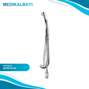 49.0310.24 Ağız İçi Ekartörü Sol Fiber Optik Bağlantılı 24cm