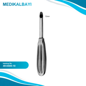 49.0480.18 Elevatör, Periost Keskin 10mm, 18cm