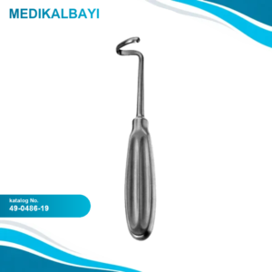 49.0486.19 Kreidler Kostal Periosteotom Eğri Sağ 19cm