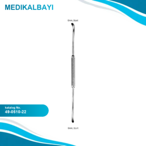 49.0510.22 Obwegeser Freer Periost Elevatör Künt 6mm, 22cm