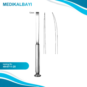 49.0711.20 Kemik Gretfi Osteotomu, Eğri 10mm, 20cm