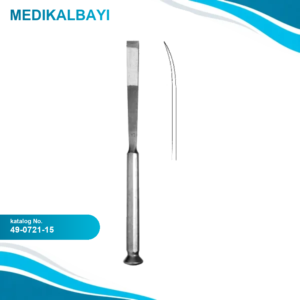 49.0721.15 Kawamoto Kemik Gretfi Osteotomu Eğri 15mm, 18cm