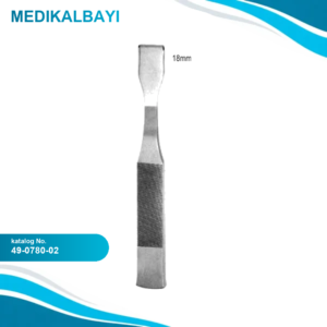 49.0780.02 Tessier Osteotom Düz 18mm 16cm