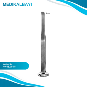 49.0924.18 Tessier Osteotom Eğri 9mm, 18cm