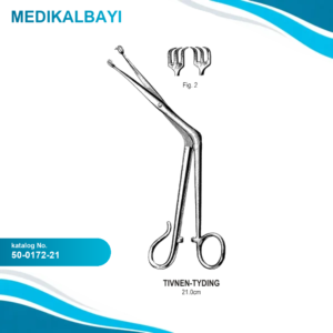 50.0172.21 Tivnen Tyding Tonsil Kavrama Forsepsi 3x3 Dişli, 21cm