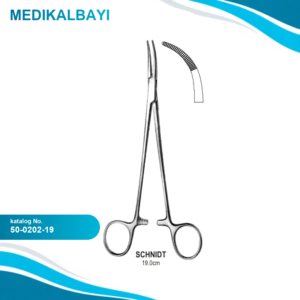 50.0202.19 Sawtell Tonsil Forseps Eğri Kapalı Halka 19cm