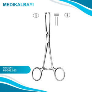 52.0022.22 Allis Doku Forsepsi 5x6 Dişli 22cm