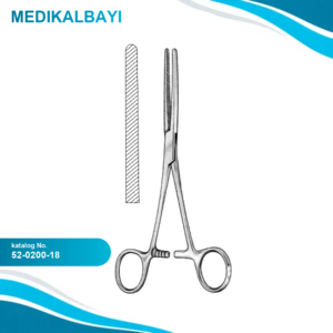 52.0200.18 Doyen Baby Bağırsak Forsepsi Düz 18cm