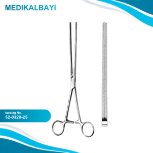 52.0320.25 Mayo Robson Bağırsak Forsepsi Atravmatik Düz 25cm