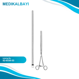 52.0330.33 Scudder Atravmatik Bağırsak Klempi Düz 33cm
