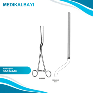 52.0340.28 Brunner Atravmatik Bağırsak Klempi 28cm