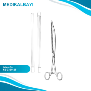 52.0380.25 Nussbaum Bağırsak Klempi Düz 25cm