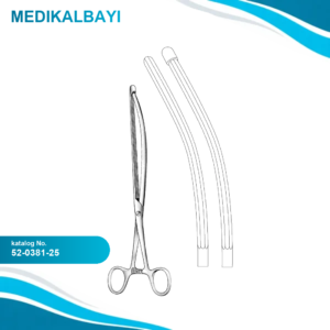 52.0381.25 Nussbaum Bağırsak Klempi Eğri 25cm