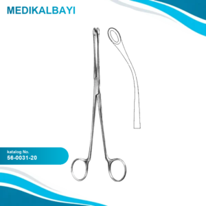 56.0031.20 Blake Safra Taşı Forsepsi Eğri 20cm