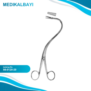 56.0120.20 Elsasser Nefrostomi Forseps Kısa Eğri 20cm