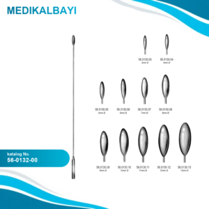 56.0132.00 Bakes Safra Kanalı Dilatörü 3mm-11mm, set/9, 30cm