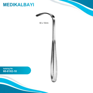 60.0102.18 Braun Vajinal Ekartör 60x10mm 18cm