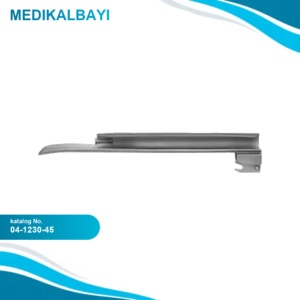 04.1230.45 Miller Laringoskop Bıçağı F/O, 4mm #00