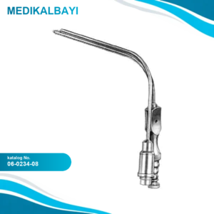 06.0234.08 Poppen Aspirasyon Tüpü Fiber Optik 8Fr. 13cm