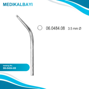 06.0484.08 Coupland Aspirasyon Tüpü Ucu, Yan Delikli 3.5mm