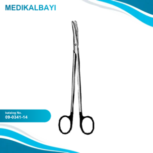 09.0341.14 Metzenbaum Makas Eğri Künt/Künt 14.5cm S/CUT
